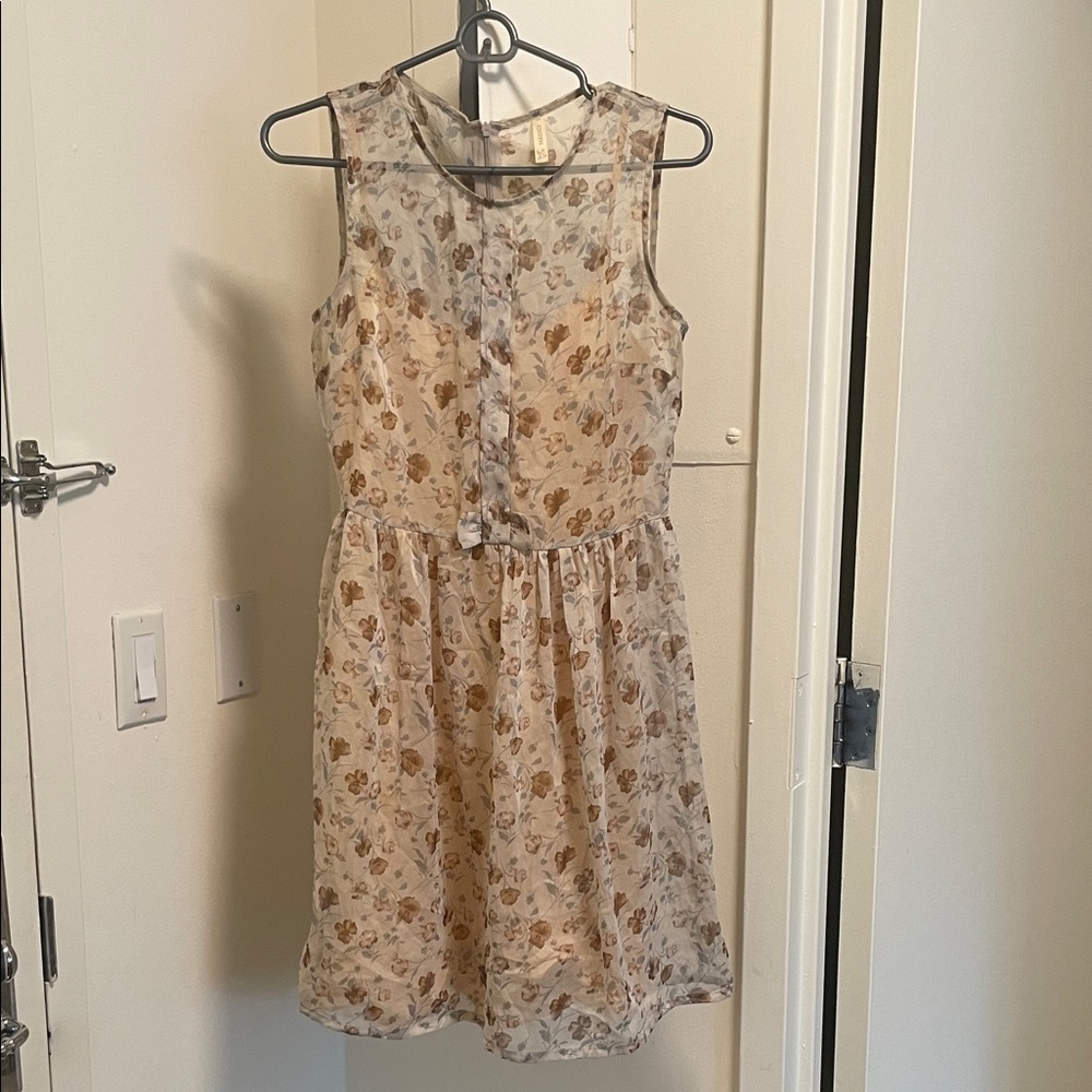 Floral Sleeveless Kids Dress